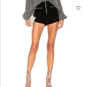 By the Way Ava Velvet Shorts in Black - Revolve